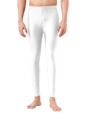 Image of LYCOT Men's Polyester Compression Full Pant /Tights /Legging for Gym Fitness, Running, Cycling, Yoga Fit Multi Sports, Cricket, Football, Badminton, & Other Outdoor Wear