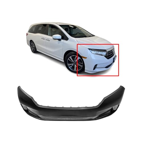 Image of FitParts Compatible with Honda Odyssey 2021-2022 Front Right Bumper Cover | Passenger Side, Primed, Ready to Paint, OEM 04711THRA60ZZ, HO1000326