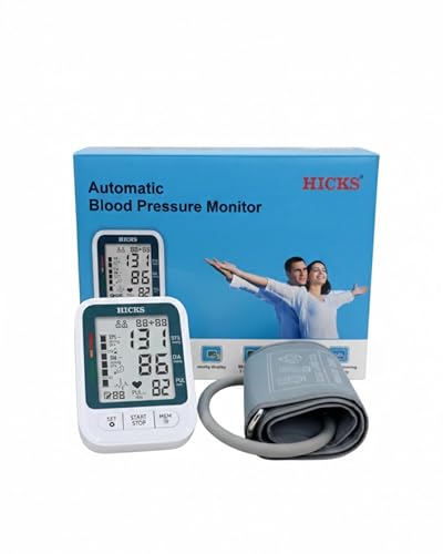 Image of Hicks N-950 Digital Blood Pressure Monitor for Upper Arm | Clinical Accuracy BP Machine with Large LCD Display & WHO Indicator (White)
