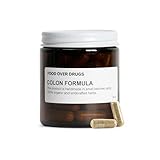 Food Over Drugs Colon Formula – Advanced Colon Cleanse Herbal Blend with Cascara Sagrada, Psyllium Husk, Dandelion Root, Ginger, and Marshmallow – Plant-Based Digestive Support Supplement [60 ct]
