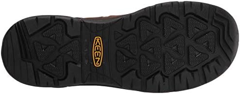 KEEN Utility Men's Dover 8" 600g Leather Waterproof Composite Toe Work Boots, Dark Earth/Black, 10 | Image 3