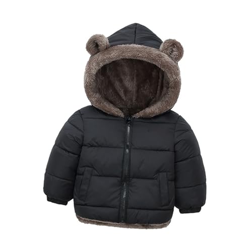 Abrigo de plumas para niño negro 110cm Garneck chaqueta acolchada de invierno