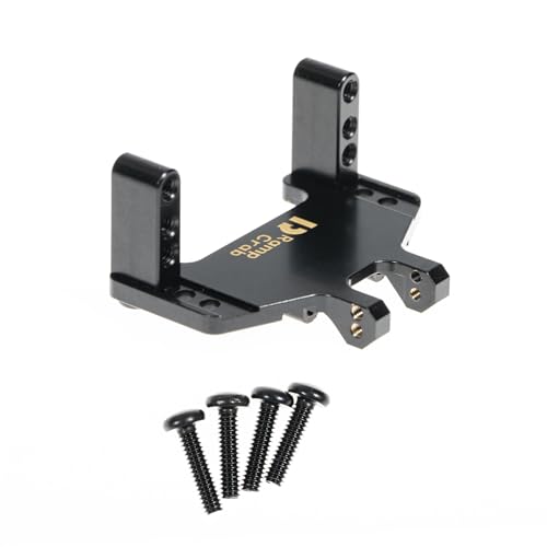 RampCrab support servo ajustable SCX24 AX24 voiture RC 1/24 laiton noir