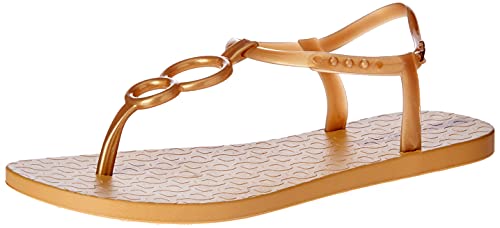 Sandália Class Easy, Ipanema, Feminino, Bege/Ouro, 36