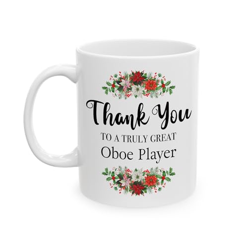 DesiDD Thank You Gifts for Oboe Player Appreciation Mug Oboist Musician Birthday Office Party Coworker Employee - Truly Great - Coffee Cup 11oz Women Men Friend