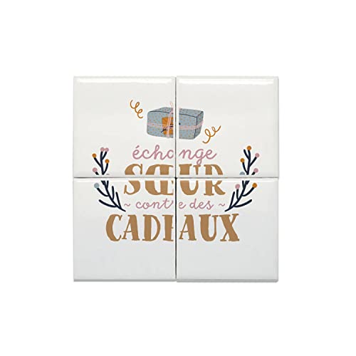 Cadeaux Noel Hiver Carreaux Céramique Décoratif Soeur