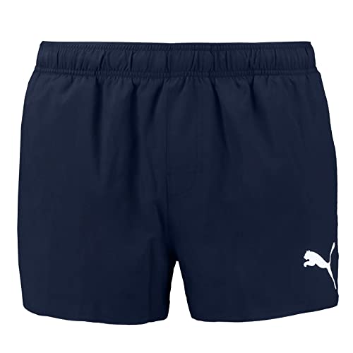 PUMA Herren Badehose Kurze Badeshorts Männer schnelltrocknend Größen XS - XXL, Farbe:Navy, Bekleidungsgröße:XL
