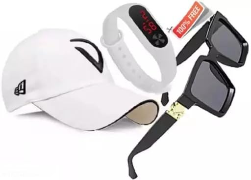 Giffemans Unequetrend Digital Sports Watch, Multi-Functional Watch for Boys & Men with Cap and Sunglasses, Combo Pack of 3--image-46
