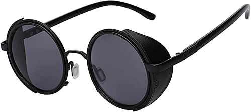 Image of OWL Steampunk Vintage Retro Round Circle Gothic Hippie Colored Plastic Frame Sunglasses Colored Lens