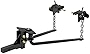 CURT 17052 Round Bar Weight Distribution Hitch with Integrated Lubrication, Up to 10K, 2-Inch Shank