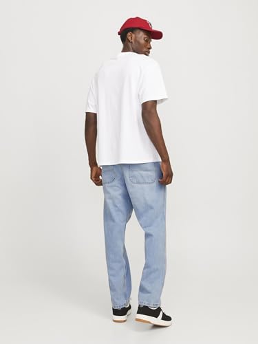JACK & JONES JJIEDDIE JJWORKER MF 040 Locker Geschnitten Blau 31/30 – Ansicht 4