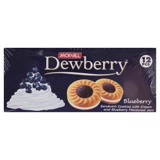 Jack&jill Dewberry Sandwich Cookies with Cream and Blueberry Flavoured Jam 432g 12pcs.