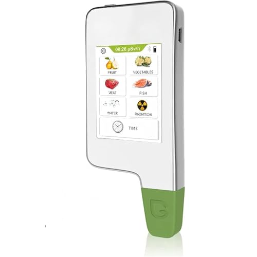 ポータブルデジタル硝酸塩テスター食品検出器、60種類以上の果物と野菜のテスト、TDS水テスター放射線メーター、野菜、果物、肉、魚、水用(White)