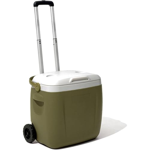 Kwueiitクーラーボックス 超保冷 72H長時間保冷保温 密閉 キャスター付 26L大容量 BOX クーラーバッグ保冷バッグ 屋外冷蔵庫ハンディクーラー車載 お弁当 アウトドア キャンプ ピクニック バーベキュー 室内・屋外両用 家庭用