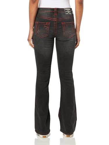 True Religion Women Big T Becca Denim Bootcut Fit MID Rise Jeans - Juliette Color2