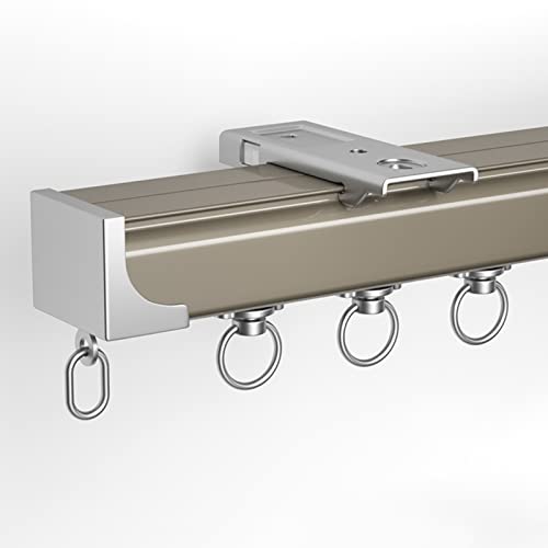 Sistema de riel para puerta corrediza exterior ajustable con accesorios de techo 3