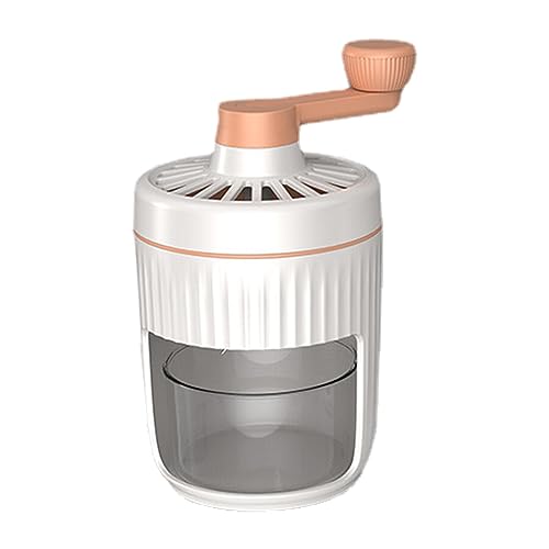Povanjer Picadora de Hielo manivela, maquinilla de Afeitar con manivela | Afeitadora picadora de Hielo extraíble para oficinas domésticas, picadora de Hielo Manual portátil con Piezas extraíbles para