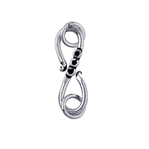 Silver Overlay ''S'' Hook CSF-111-24X8MM