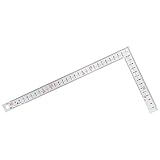 シンワ測定(Shinwa Sokutei) 曲尺 厚手広巾 建築 鉄工用 表裏目盛 8段cm数 シルバー 30cm 10451