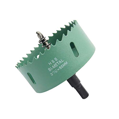 バイメタル ホールソー ドリルビット 木材 石膏ボード 樹脂 プラスチック 合板 アルミ ステンレス 鉄 穴あけ 切削直径85mm 上質