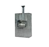 Gabionen Gartenkamin by TRIMET , Gabionen Grill, Grillkamin, Gartengrill PICO 3, 60x36 cm, Feuerstelle Edelstahl, höhenverstellbarer Grillrost, Ascheschublade