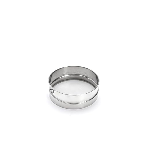 De Buyer - Tamis en inox aux mailles serrées (Ø 0.8mm) - Diamètre 16 cm -, Argent