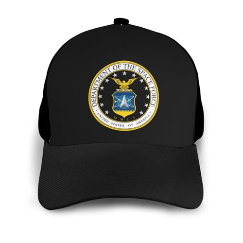 United States Space Force Unisex Classic Adjustable Curved Brim Baseball Cap, Trucker Hat3
