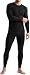 TSLA CLSL Blank Men's Thermal Microfiber Soft Fleece Long Johns Top & Bottom Set, Thermal Fleece(mhs100) - Black, Large