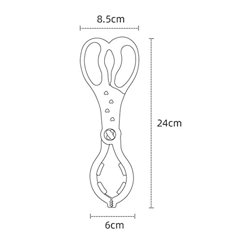 Generic Garrafa de Mamadeira Durável Design de Tesoura Exclusivo Multifuncional Antiderrapante Resis