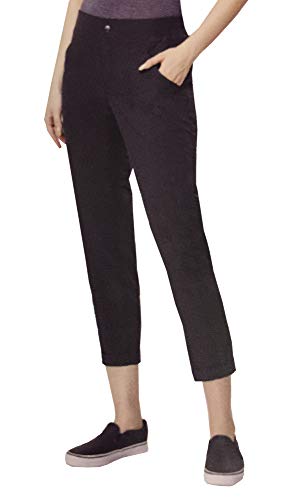 MPG Mondetta Performance Gear Women's Cuffed Travel Capri Pants (Black, Small)