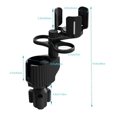 Porte-bouteille de voiture universel : extenseur réglable et insert de support de verre 4 en 1 - 5