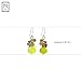 NOVICA Artisan Handmade Cultured Freshwater Pearl and Peridot Cluster Earrings | Beaded Multigem .925 Sterling Silver | Citrine and Garnet Dangle Earrings | Thailand 'Freshness'