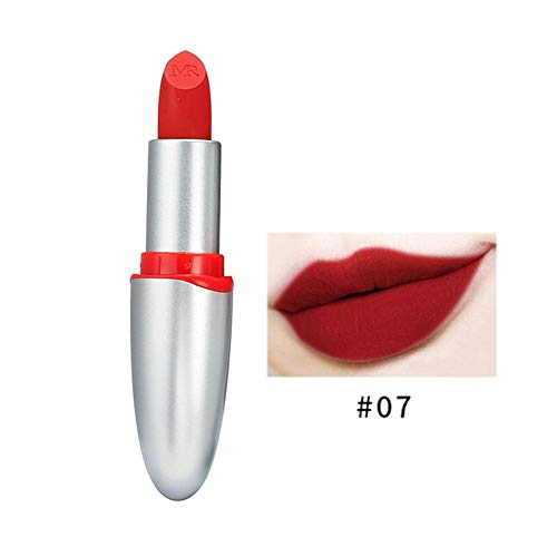 Chengstore 24 Color Optional Lipstick Sexy Bright Non-stick Cup Moisturizing Long Lasting Highly Pigmented Lipstick For Women Party
