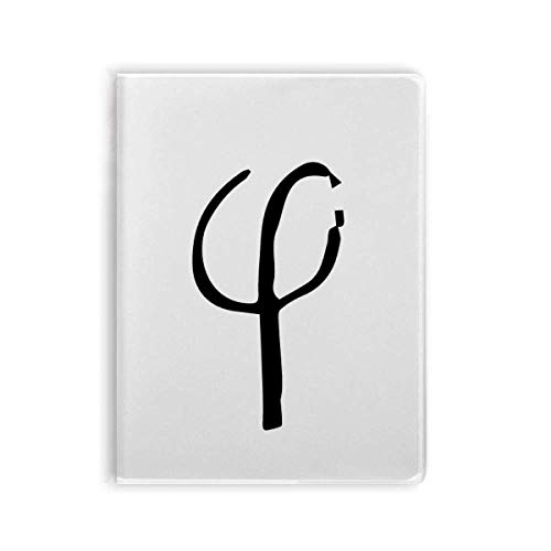 Carnet de notes alphabet grec souple noir pour libérer votre créativité