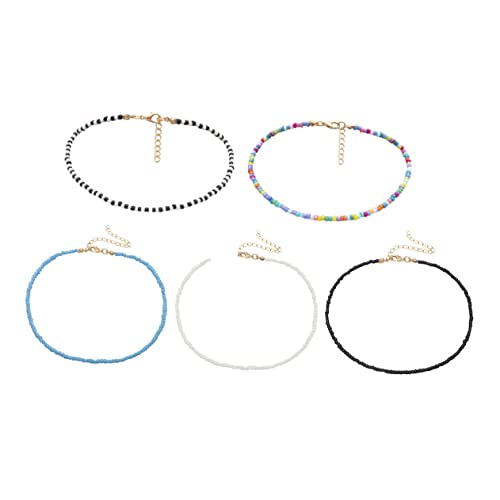 Collier de perles de graines boho HHRLCH pour éviter les bijoux lourds - 3