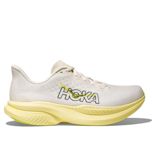 HOKA ホカ（HOKA） ランニングシューズ ジョギングシューズ マッハ 6 ホワイト イエロー 1147810-WNH スニーカー（ホワイト×イエロー/２３．５/Lady's）