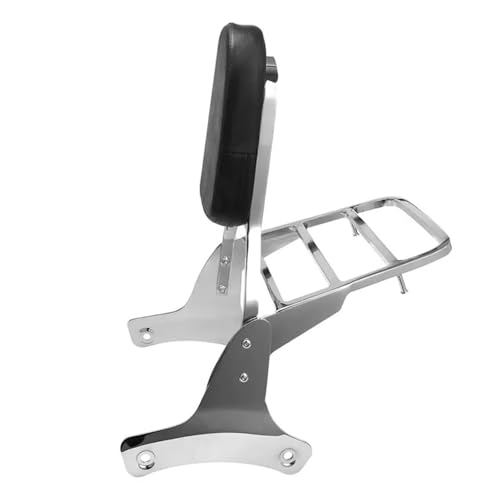 Sissy bar Honda Shadow VT750 VT400 dossier confort et rack en acier chromé