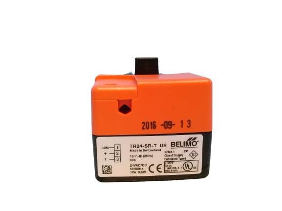 Honeywell, Inc. MS8120F1002 Fast-Acting, Two-Position Actuator - 175 LB-in (20 NM), Spring Return by MOUNTING Orientation, 24 VAC. Includes Teflon Insulated Wiring Cables.