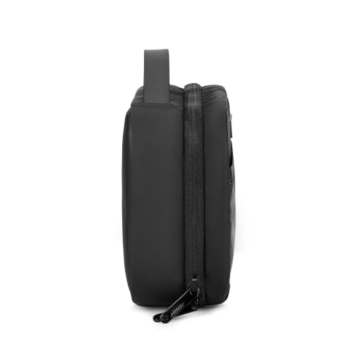 Image of Harry Potter x Nasher Miles Hogwarts Toiletry Kit | Cosmetic Bag | Reverse PU & Polyester | Travel Pouch | Multipurpose Storage Compartments & Carry Handle | Travel Accessory for Men & Women (Black)
