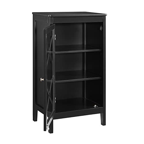 Linon Cabinet, Black #TOP4