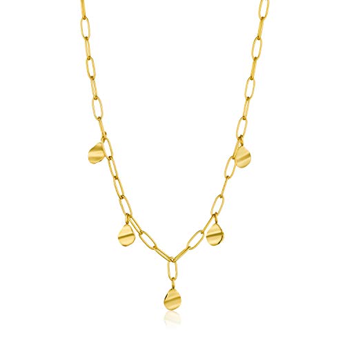 ANIA HAIE Damen-Kette Crush Square Necklace 925er Silber One Size Gold 32014154