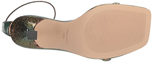 Nine West Women's Yess Heeled Sandal, Bronze Glitter 751, 9.5 #TOP3