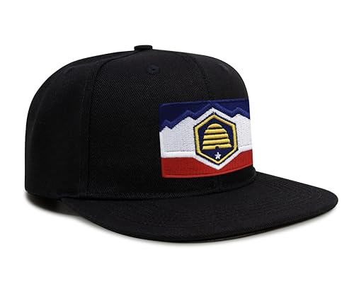 Image of International Tie State Hat for Men and Women, Adjustable Snapback Trucker Baseball Cap with Embroidered Patch