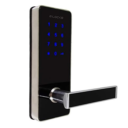 Fechadura Digital G-Locks Ébano 600 Smart Plus Preta Direita