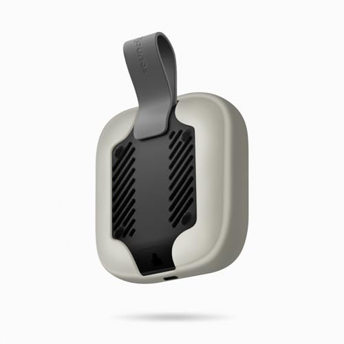Image of Geiomoo Silicone Cover for Anker Soundcore Boom Go 3i Case, Soft Flexible Scratch Resistant Protective with Carabiner (Gray)