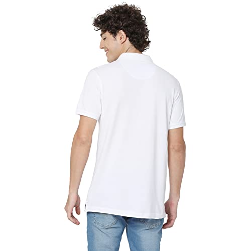Image of Spykar Men's Cotton Solid Slim Fit T-Shirt