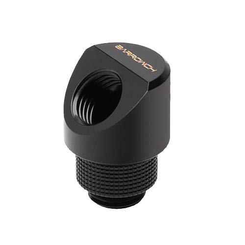 Barrowch G1/4" Angle 45 Degree Rotary Extender Fitting Male to Female FBWT45-MR (Black)