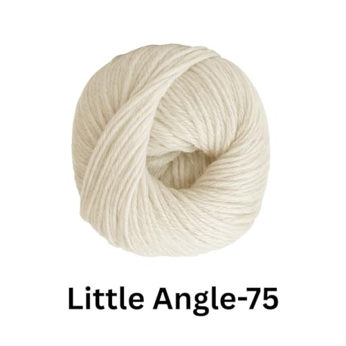 Image of VCR 4 Ply Pearl White Little Angle Yarn, 25 Grams, 92 Meters Length, 100% Acrylic Soft Baby Knitting Yarn for Crochet, Newborn Sweaters, Soft Baby Socks, Mittens and Leggings, Pack of 1