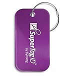 Dynotag- Etiqueta de identificación de equipaje inteligente con conexión web de metal sólido Sentry Series® + presilla de acero, al