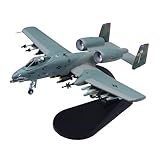 Udnorbay 1:100 A-10 Thunderbolt II Warthog Attack Fighter Plane Models Diecast Military Airplane Model （Tiger Printed） Gift